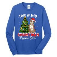 This Is My Christmas Pajama Pitbull Xmas Dog Lover Gift Tall Long Sleeve T-Shirt