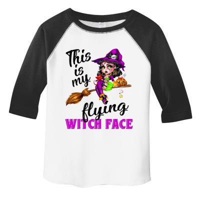 This Is My Flying Witch Face Cute Goth Witch On Broomstick Gift Toddler Fine Jersey T-Shirt