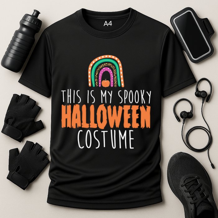 This Is My Spooky Halloween Costume Rainbow Fall Cooling Performance Crew T-Shirt