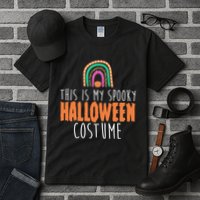 This Is My Spooky Halloween Costume Rainbow Fall Tall T-Shirt
