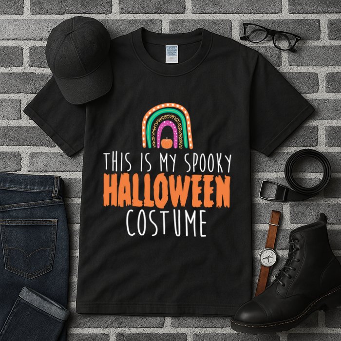 This Is My Spooky Halloween Costume Rainbow Fall Tall T-Shirt
