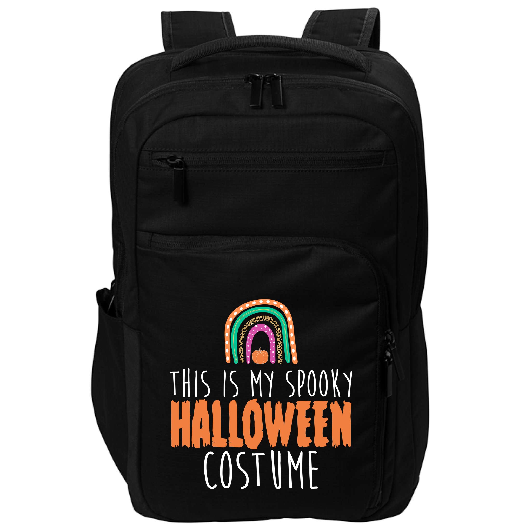 This Is My Spooky Halloween Costume Rainbow Fall Impact Tech Backpack