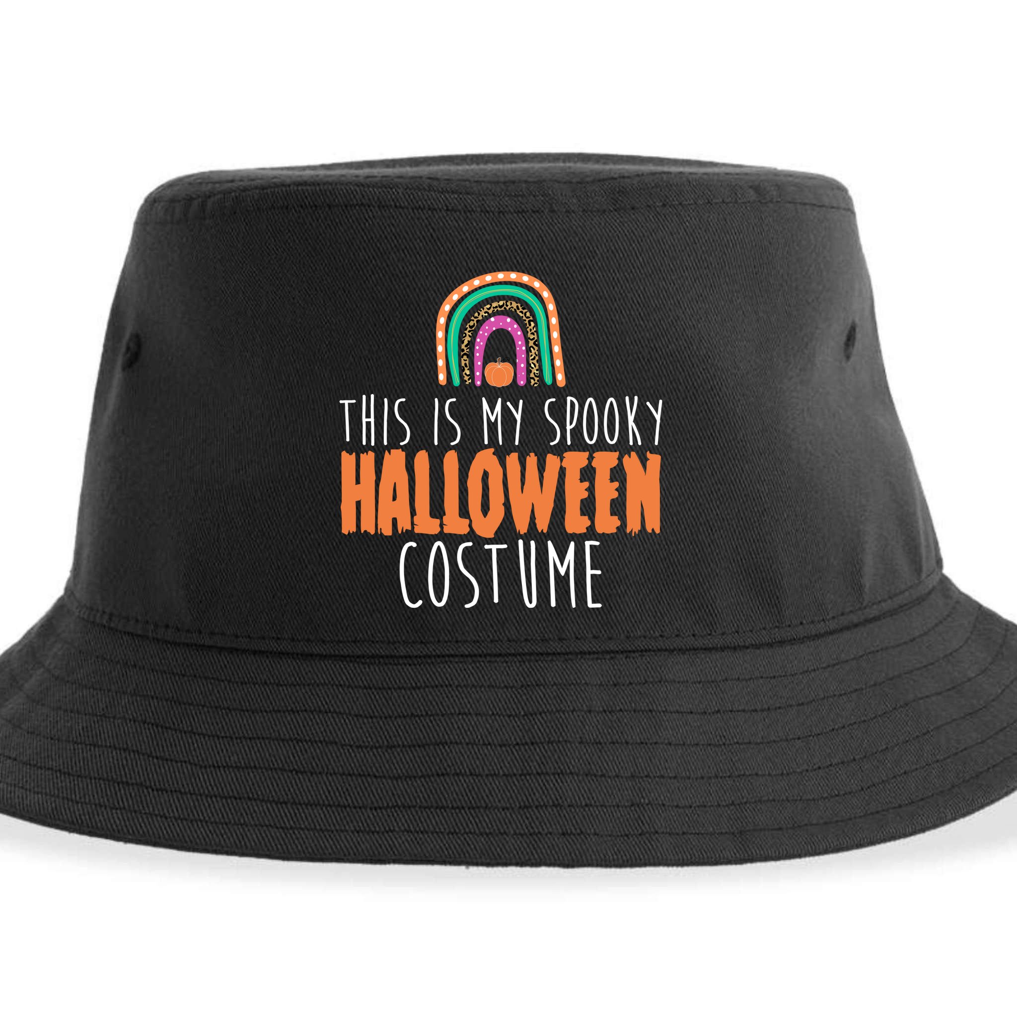 This Is My Spooky Halloween Costume Rainbow Fall Sustainable Bucket Hat