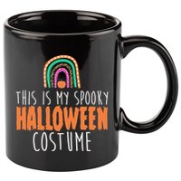 This Is My Spooky Halloween Costume Rainbow Fall 11oz C Handle Ceramic Mug
