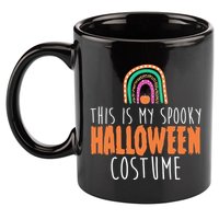 This Is My Spooky Halloween Costume Rainbow Fall 11oz C Handle Ceramic Mug