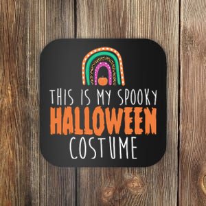 This Is My Spooky Halloween Costume Rainbow Fall Coaster