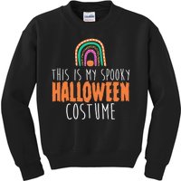 This Is My Spooky Halloween Costume Rainbow Fall Kids Sweatshirt