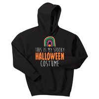 This Is My Spooky Halloween Costume Rainbow Fall Kids Hoodie