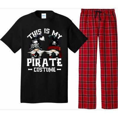 This Is My Pirate Costume Gift Funny Halloween Gnomes Cool Gift Pajama Set