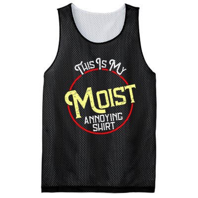 This Is My Moist Annoying Moist Word Meme Pun Joke Humor Mesh Reversible Basketball Jersey Tank