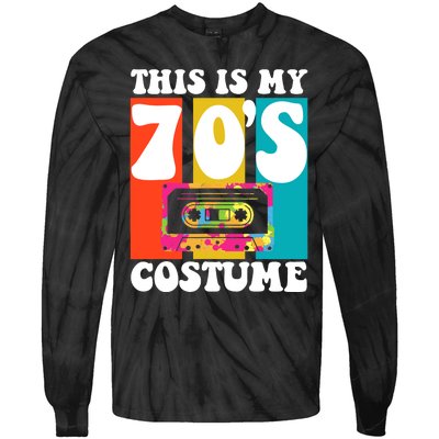 This Is My 70s Costume Funny Retro Vintage 1970s 70s Tie-Dye Long Sleeve Shirt