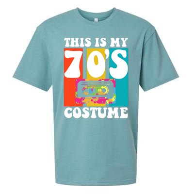 This Is My 70s Costume Funny Retro Vintage 1970s 70s Sueded Cloud Jersey T-Shirt