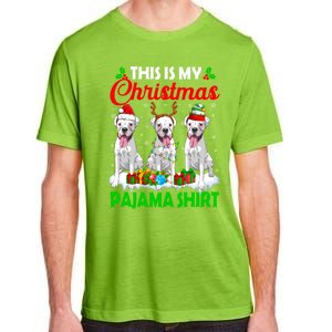 This Is My Christmas Pajama Boxer Dog Lights Xmas Cool Gift Adult ChromaSoft Performance T-Shirt