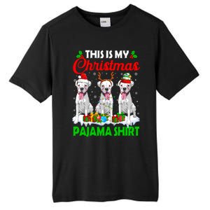 This Is My Christmas Pajama Boxer Dog Lights Xmas Cool Gift Tall Fusion ChromaSoft Performance T-Shirt