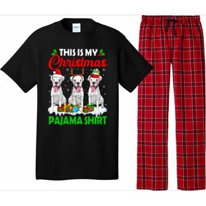 This Is My Christmas Pajama Boxer Dog Lights Xmas Cool Gift Pajama Set