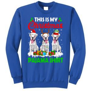 This Is My Christmas Pajama Boxer Dog Lights Xmas Cool Gift Sweatshirt