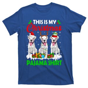 This Is My Christmas Pajama Boxer Dog Lights Xmas Cool Gift T-Shirt