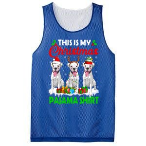 This Is My Christmas Pajama Boxer Dog Lights Xmas Cool Gift Mesh Reversible Basketball Jersey Tank