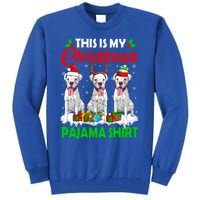 This Is My Christmas Pajama Boxer Dog Lights Xmas Cool Gift Tall Sweatshirt