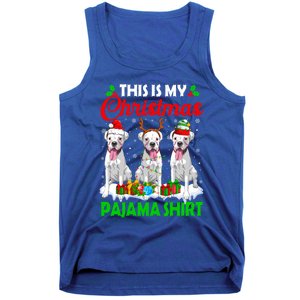 This Is My Christmas Pajama Boxer Dog Lights Xmas Cool Gift Tank Top