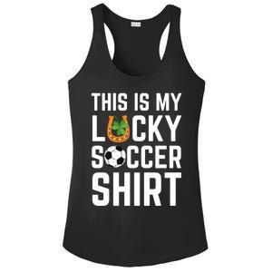 This Is My Lucky Soccer Cool Gift Sport Game St Patrick's Day Cool Gift Ladies PosiCharge Competitor Racerback Tank