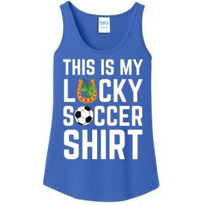 This Is My Lucky Soccer Cool Gift Sport Game St Patrick's Day Cool Gift Ladies Essential Tank