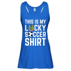 This Is My Lucky Soccer Cool Gift Sport Game St Patrick's Day Cool Gift Ladies Essential Flowy Tank