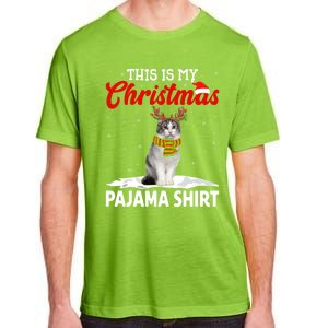 This Is My Christmas Pajama Cool Gift Norwegian Forest Cat Cute Gift Adult ChromaSoft Performance T-Shirt