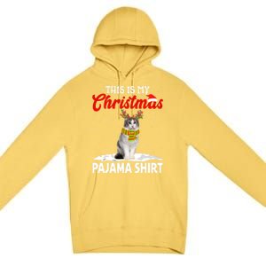 This Is My Christmas Pajama Cool Gift Norwegian Forest Cat Cute Gift Premium Pullover Hoodie