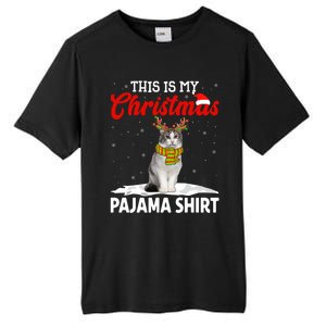 This Is My Christmas Pajama Cool Gift Norwegian Forest Cat Cute Gift Tall Fusion ChromaSoft Performance T-Shirt