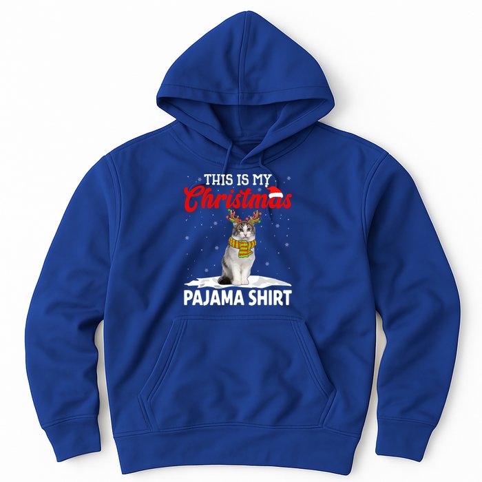 This Is My Christmas Pajama Cool Gift Norwegian Forest Cat Cute Gift Hoodie