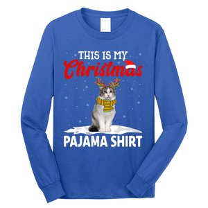 This Is My Christmas Pajama Cool Gift Norwegian Forest Cat Cute Gift Long Sleeve Shirt