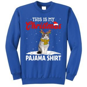 This Is My Christmas Pajama Cool Gift Norwegian Forest Cat Cute Gift Sweatshirt