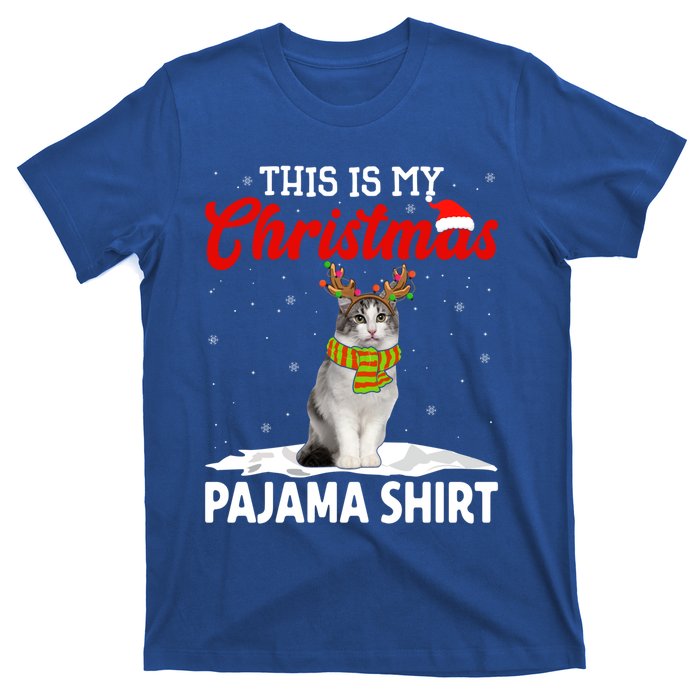 This Is My Christmas Pajama Cool Gift Norwegian Forest Cat Cute Gift T-Shirt