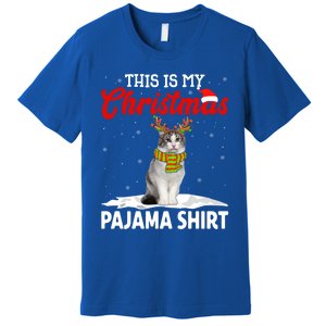 This Is My Christmas Pajama Cool Gift Norwegian Forest Cat Cute Gift Premium T-Shirt