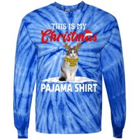 This Is My Christmas Pajama Cool Gift Norwegian Forest Cat Cute Gift Tie-Dye Long Sleeve Shirt