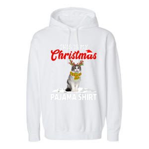 This Is My Christmas Pajama Cool Gift Norwegian Forest Cat Cute Gift Garment-Dyed Fleece Hoodie