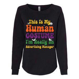 This is My Human Costume I'm Really Halloween Themed Party Womens California Wash Sweatshirt