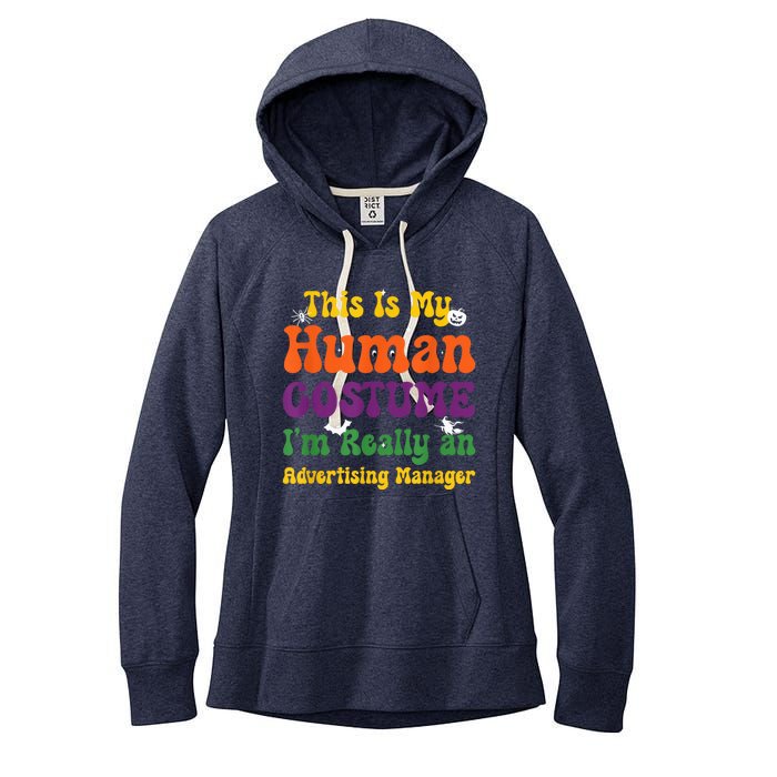 This is My Human Costume I'm Really Halloween Themed Party Women's Fleece Hoodie