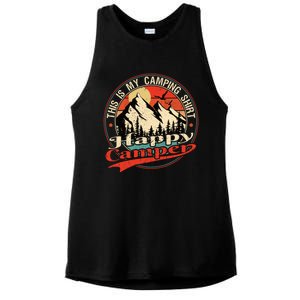 This Is My Camping Cool Gift Happy Camper Cute Gift Ladies PosiCharge Tri-Blend Wicking Tank