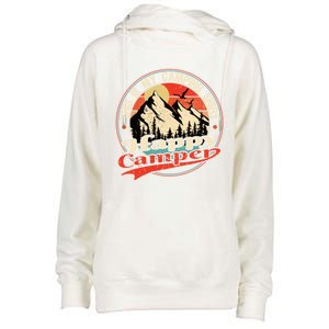 This Is My Camping Cool Gift Happy Camper Cute Gift Womens Funnel Neck Pullover Hood