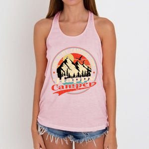 This Is My Camping Cool Gift Happy Camper Cute Gift Women's Knotted Racerback Tank