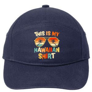 This Is My Hawaiian Tropical Luau Costume Party Hawaii 7-Panel Snapback Hat