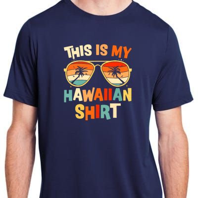 This Is My Hawaiian Tropical Luau Costume Party Hawaii Adult ChromaSoft Performance T-Shirt