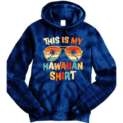 This Is My Hawaiian Tropical Luau Costume Party Hawaii Tie Dye Hoodie