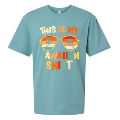 This Is My Hawaiian Tropical Luau Costume Party Hawaii Sueded Cloud Jersey T-Shirt