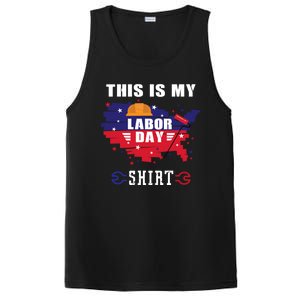 This Is My Labor Day Tee Funny Labor Day Weekend Gift PosiCharge Competitor Tank