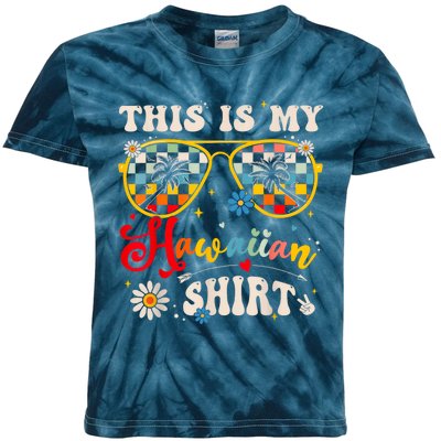 This Is My Hawaiian Tropical Luau Costume Party Hawaii Kids Tie-Dye T-Shirt