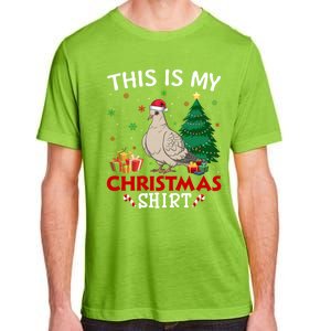 This Is My Mourning Dove Santa Hat Christmas Pajama Cute Gift Adult ChromaSoft Performance T-Shirt