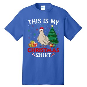 This Is My Mourning Dove Santa Hat Christmas Pajama Cute Gift Tall T-Shirt